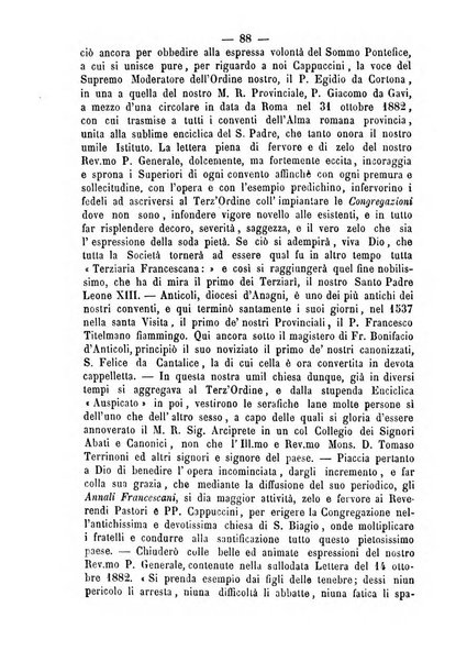 Annali francescani periodico religioso dedicato agli iscritti del Terz'ordine