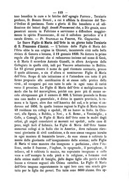 Annali francescani periodico religioso dedicato agli iscritti del Terz'ordine