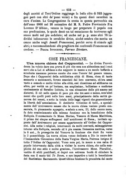 Annali francescani periodico religioso dedicato agli iscritti del Terz'ordine