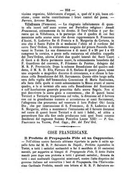 Annali francescani periodico religioso dedicato agli iscritti del Terz'ordine