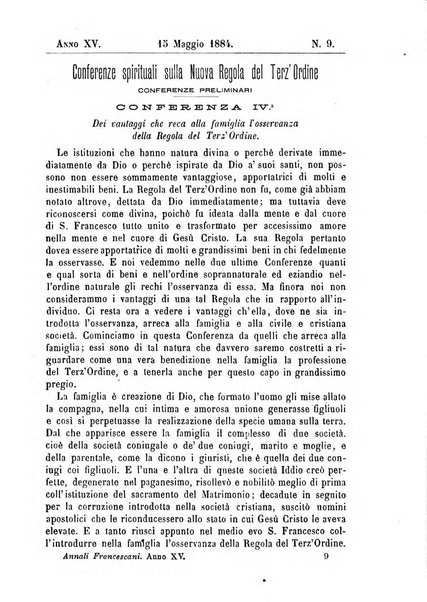 Annali francescani periodico religioso dedicato agli iscritti del Terz'ordine