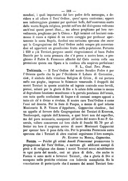 Annali francescani periodico religioso dedicato agli iscritti del Terz'ordine