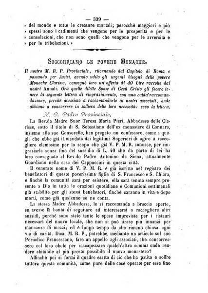 Annali francescani periodico religioso dedicato agli iscritti del Terz'ordine