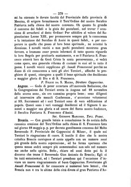 Annali francescani periodico religioso dedicato agli iscritti del Terz'ordine