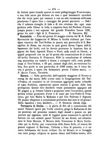 Annali francescani periodico religioso dedicato agli iscritti del Terz'ordine