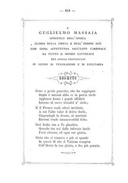 Annali francescani periodico religioso dedicato agli iscritti del Terz'ordine