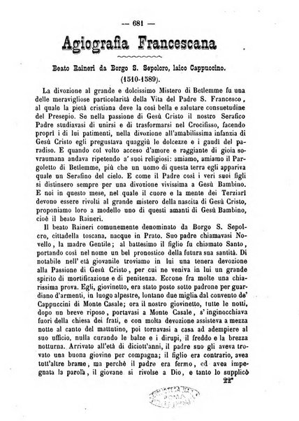 Annali francescani periodico religioso dedicato agli iscritti del Terz'ordine