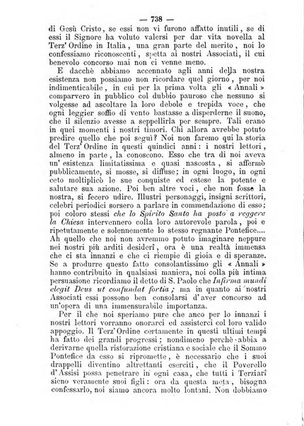 Annali francescani periodico religioso dedicato agli iscritti del Terz'ordine