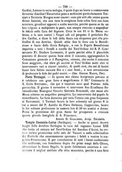 Annali francescani periodico religioso dedicato agli iscritti del Terz'ordine