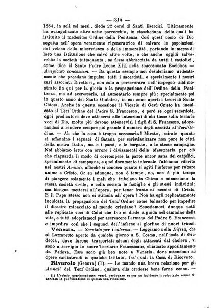 Annali francescani periodico religioso dedicato agli iscritti del Terz'ordine