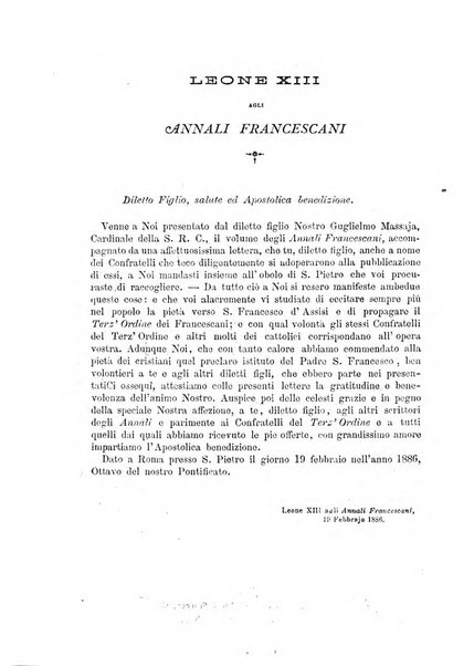 Annali francescani periodico religioso dedicato agli iscritti del Terz'ordine