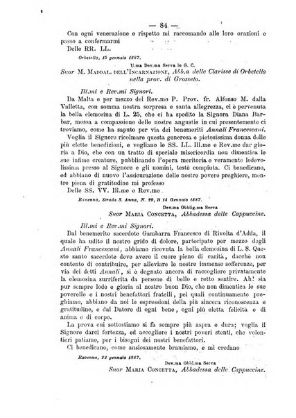 Annali francescani periodico religioso dedicato agli iscritti del Terz'ordine