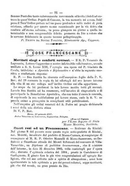 Annali francescani periodico religioso dedicato agli iscritti del Terz'ordine