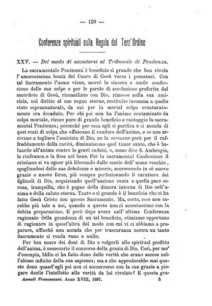 Annali francescani periodico religioso dedicato agli iscritti del Terz'ordine