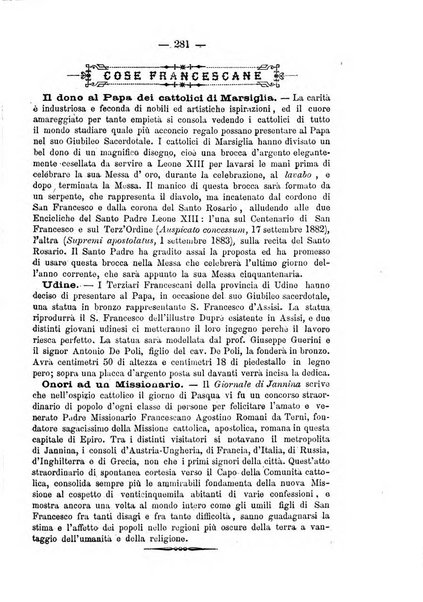 Annali francescani periodico religioso dedicato agli iscritti del Terz'ordine