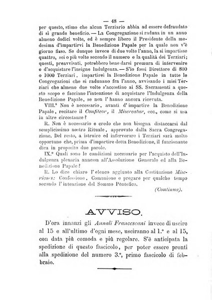 Annali francescani periodico religioso dedicato agli iscritti del Terz'ordine