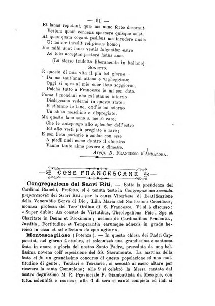 Annali francescani periodico religioso dedicato agli iscritti del Terz'ordine