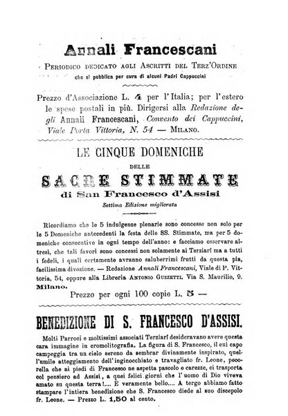 Annali francescani periodico religioso dedicato agli iscritti del Terz'ordine