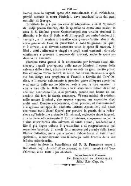 Annali francescani periodico religioso dedicato agli iscritti del Terz'ordine