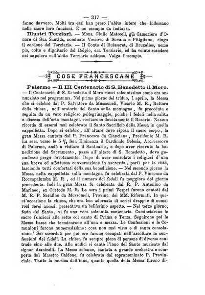 Annali francescani periodico religioso dedicato agli iscritti del Terz'ordine