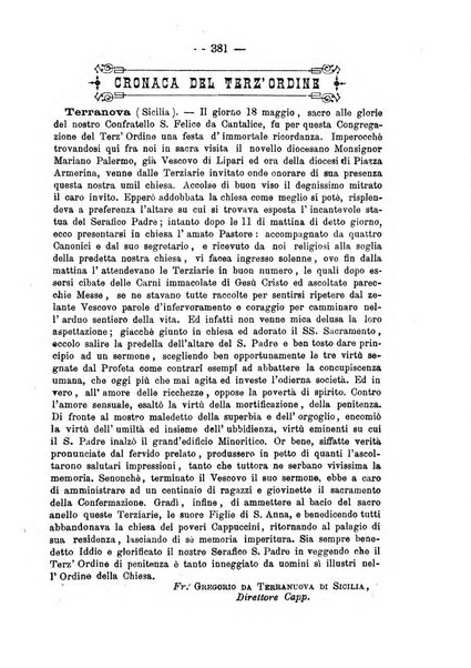 Annali francescani periodico religioso dedicato agli iscritti del Terz'ordine