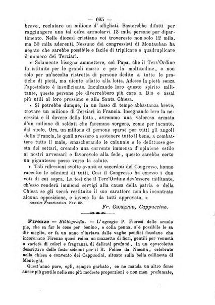 Annali francescani periodico religioso dedicato agli iscritti del Terz'ordine