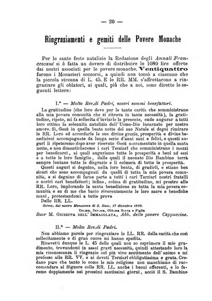 Annali francescani periodico religioso dedicato agli iscritti del Terz'ordine