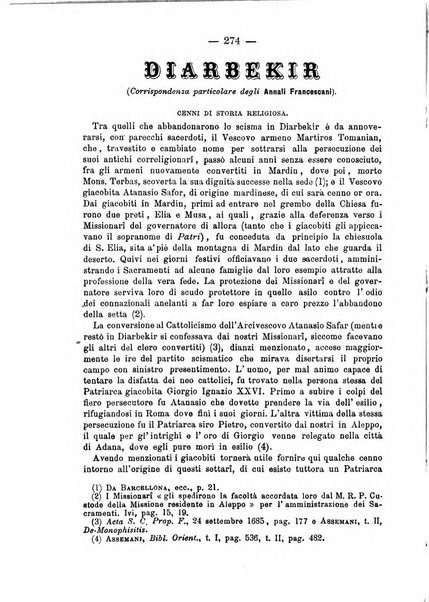 Annali francescani periodico religioso dedicato agli iscritti del Terz'ordine