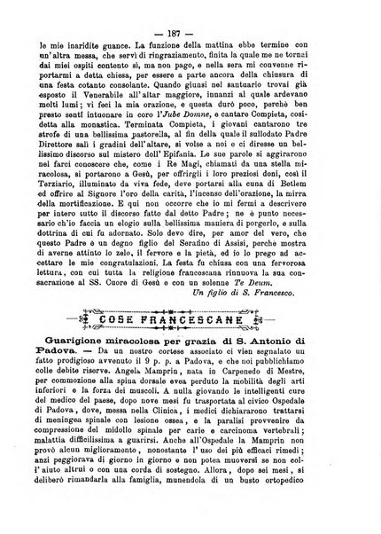 Annali francescani periodico religioso dedicato agli iscritti del Terz'ordine