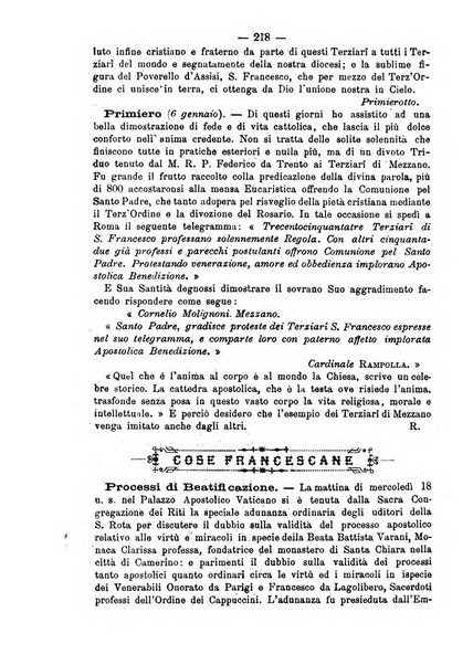 Annali francescani periodico religioso dedicato agli iscritti del Terz'ordine