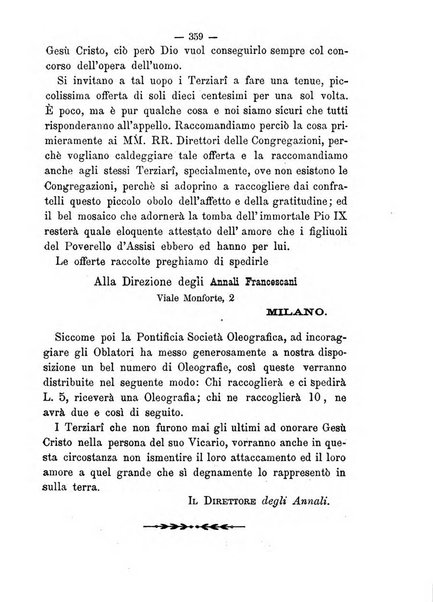 Annali francescani periodico religioso dedicato agli iscritti del Terz'ordine