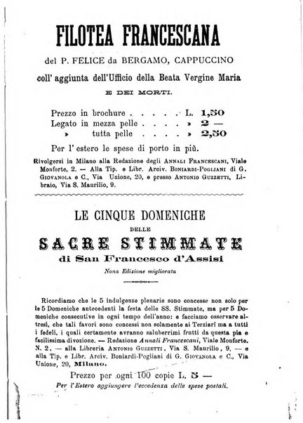 Annali francescani periodico religioso dedicato agli iscritti del Terz'ordine