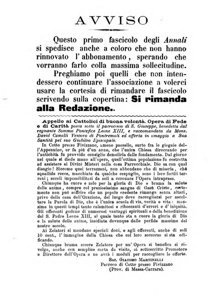 Annali francescani periodico religioso dedicato agli iscritti del Terz'ordine