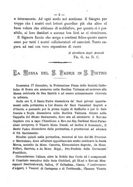 Annali francescani periodico religioso dedicato agli iscritti del Terz'ordine