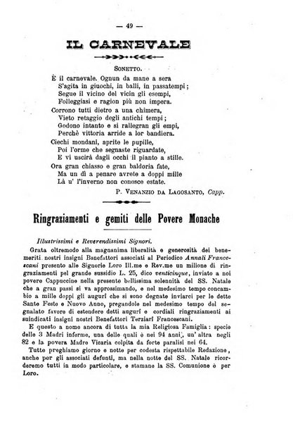 Annali francescani periodico religioso dedicato agli iscritti del Terz'ordine