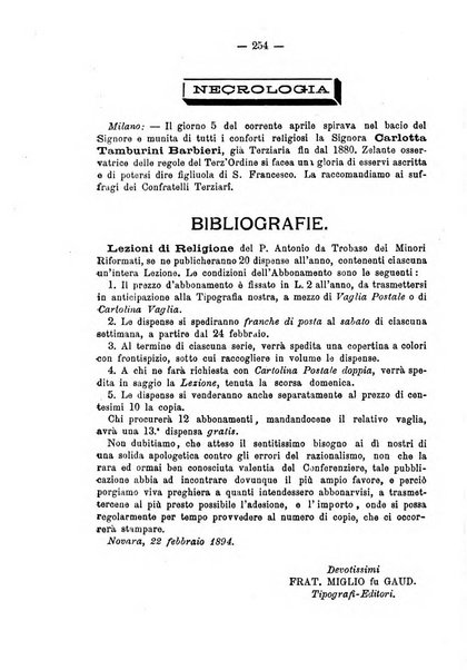 Annali francescani periodico religioso dedicato agli iscritti del Terz'ordine