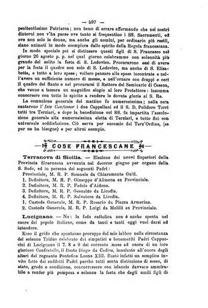 Annali francescani periodico religioso dedicato agli iscritti del Terz'ordine