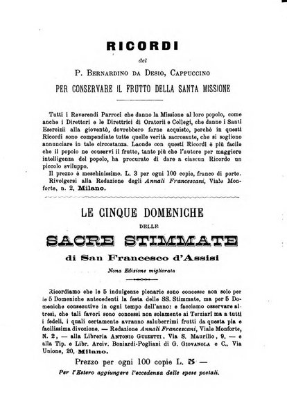 Annali francescani periodico religioso dedicato agli iscritti del Terz'ordine