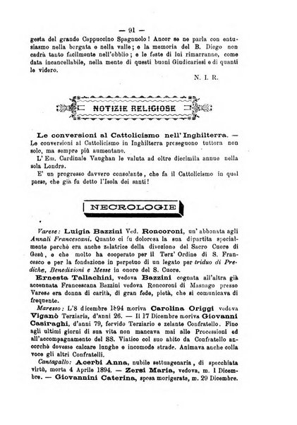 Annali francescani periodico religioso dedicato agli iscritti del Terz'ordine