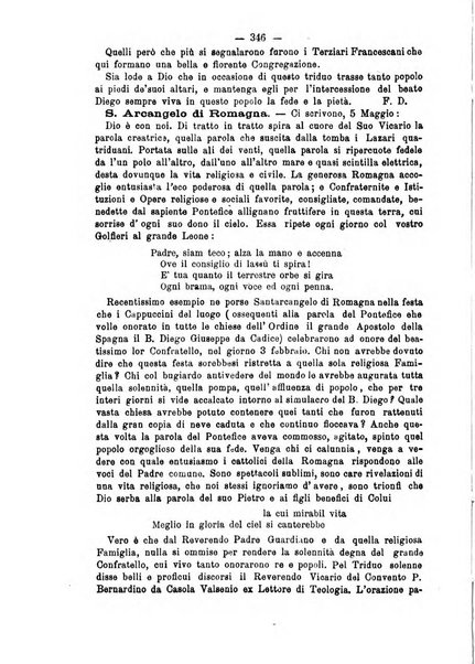 Annali francescani periodico religioso dedicato agli iscritti del Terz'ordine