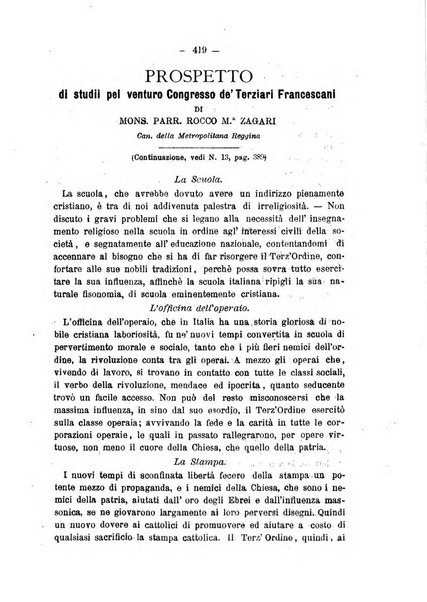 Annali francescani periodico religioso dedicato agli iscritti del Terz'ordine