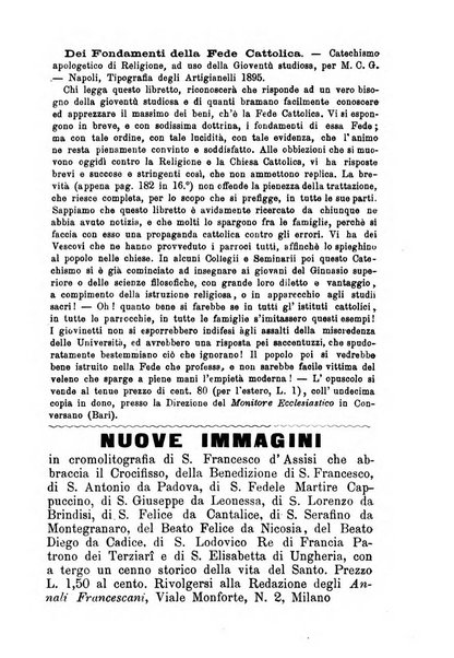 Annali francescani periodico religioso dedicato agli iscritti del Terz'ordine