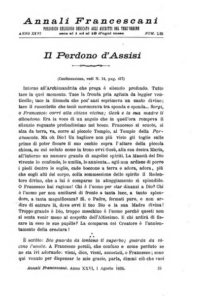 Annali francescani periodico religioso dedicato agli iscritti del Terz'ordine