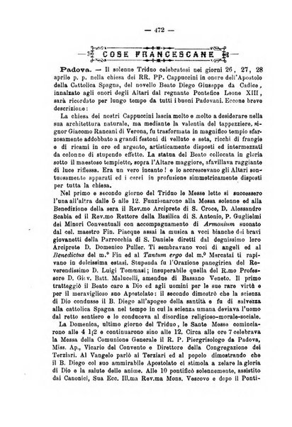 Annali francescani periodico religioso dedicato agli iscritti del Terz'ordine