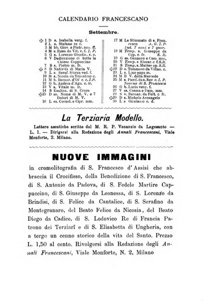 Annali francescani periodico religioso dedicato agli iscritti del Terz'ordine