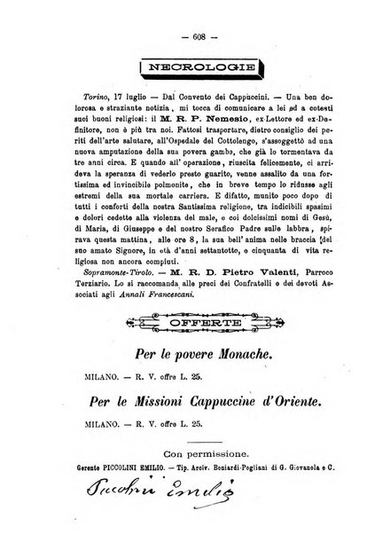 Annali francescani periodico religioso dedicato agli iscritti del Terz'ordine