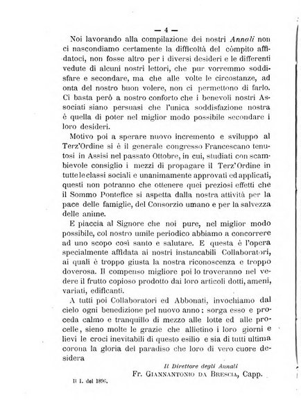 Annali francescani periodico religioso dedicato agli iscritti del Terz'ordine