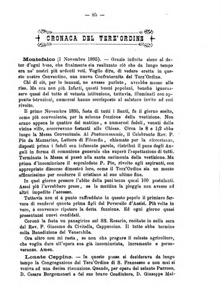 Annali francescani periodico religioso dedicato agli iscritti del Terz'ordine