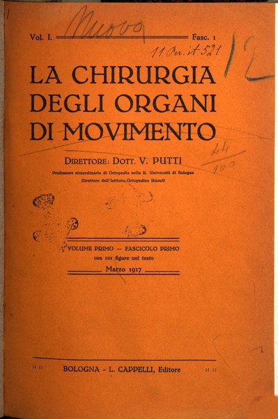 La chirurgia degli organi di movimento