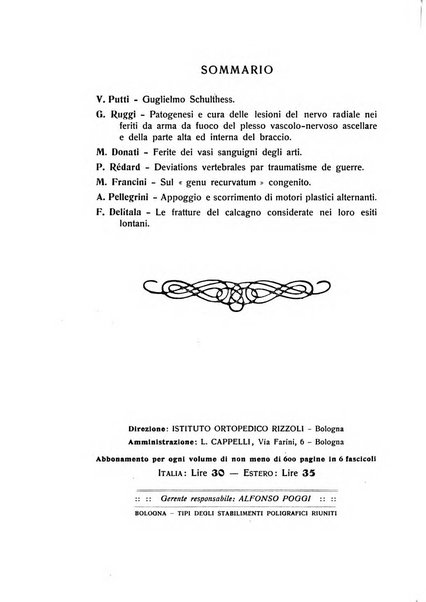 La chirurgia degli organi di movimento